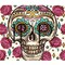 #313 CLEAR Sugar Skull - 20oz Skinny Straight- 9.4" x 8" Pattern Vinyl Wrap